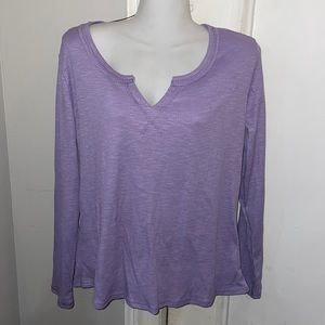 Purple long sleeve shirt 1X NWOT